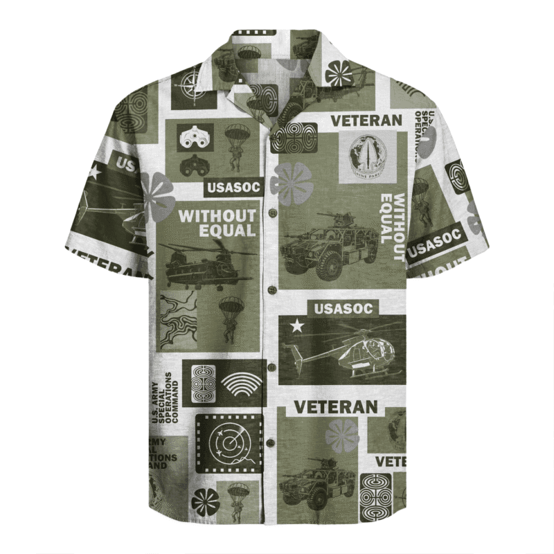 US Army USASOC Hawaiian Shirt