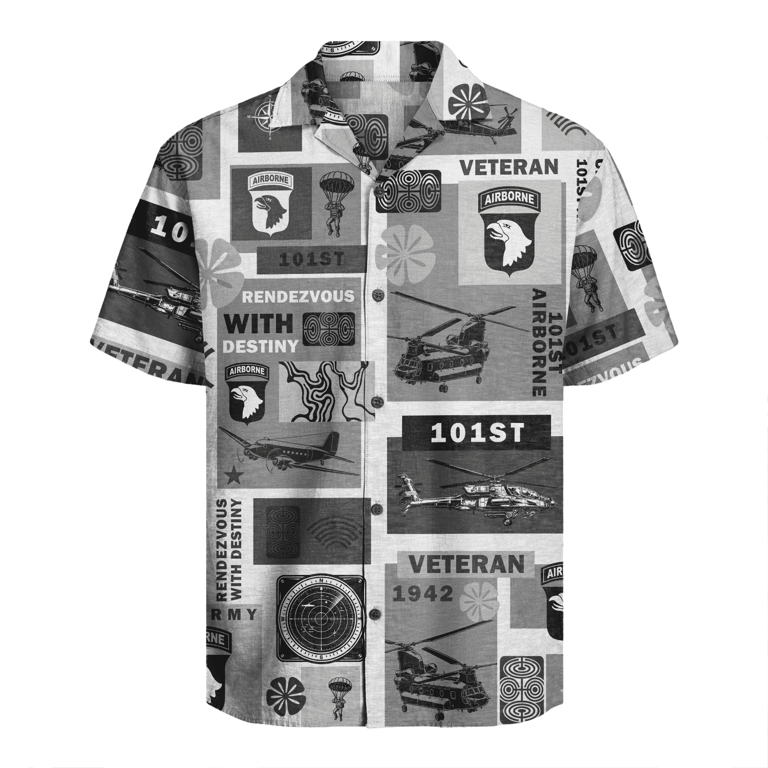 US Army - 101st AirBorne Division Hawaiian Shirt