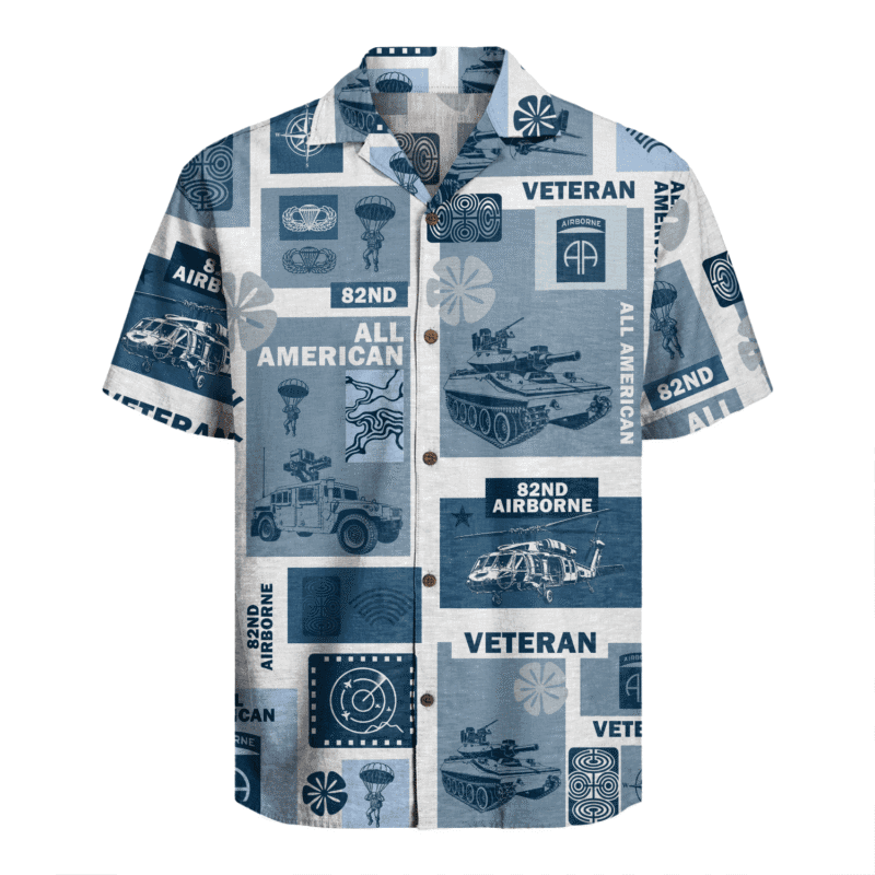 US Army - 82nd AirBorne Division Hawaiian Shirt