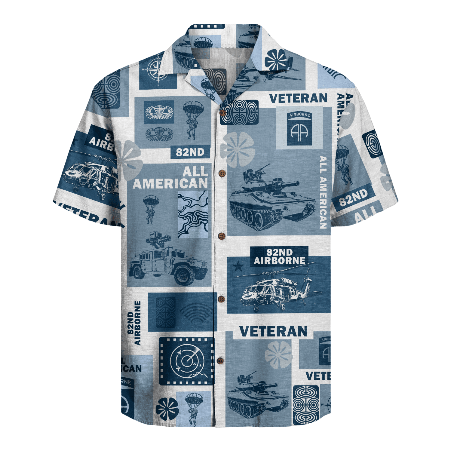US Army - 82nd AirBorne Division Hawaiian Shirt
