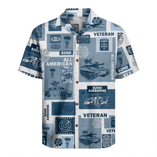US Army - 82nd AirBorne Division Hawaiian Shirt