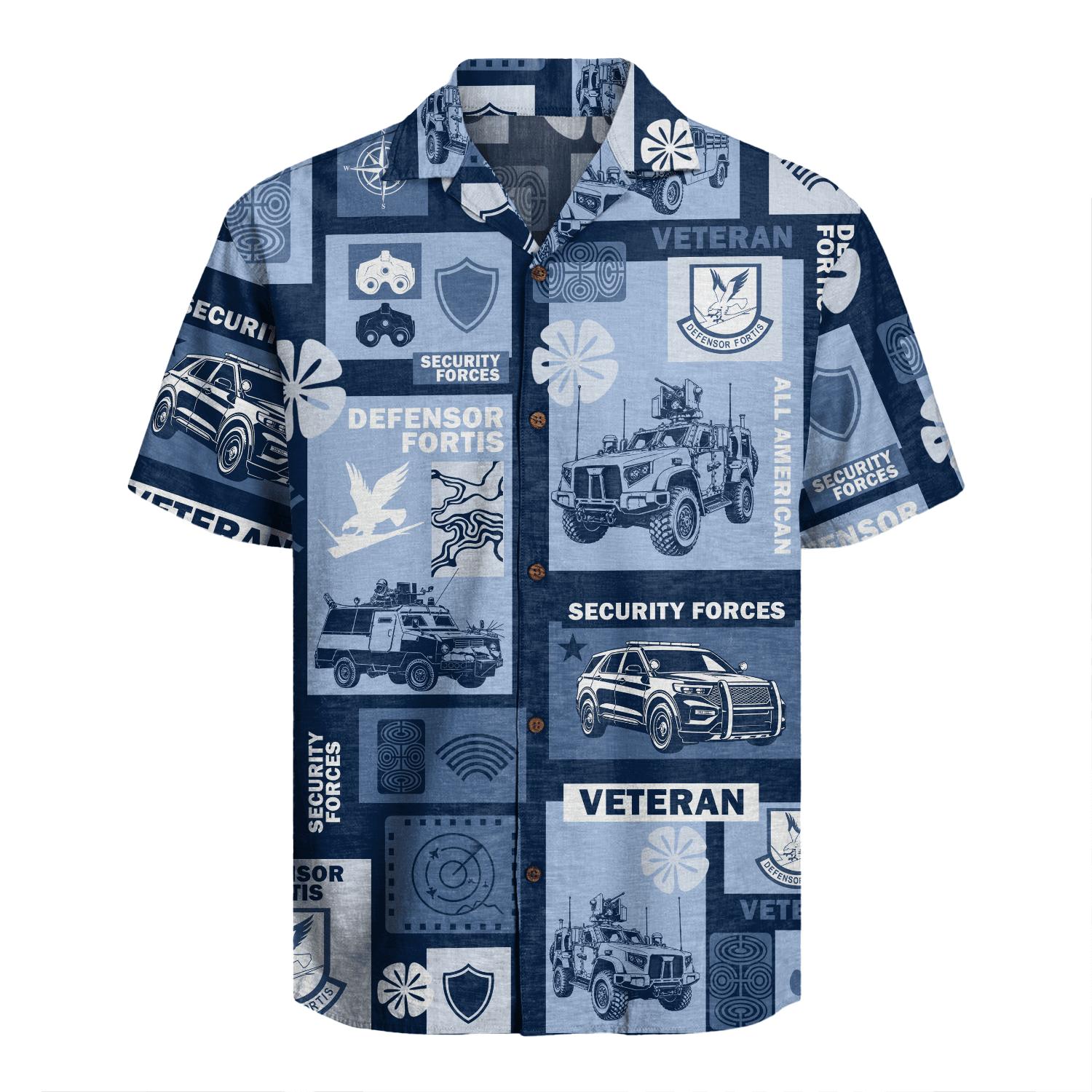 US Air Force - Security Forces (Defenders) - Hawaiian Shirt