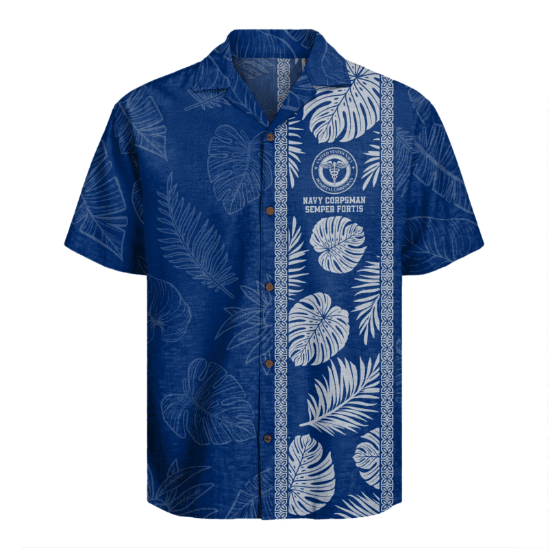 US Navy Corpsman Hawaiian Shirt