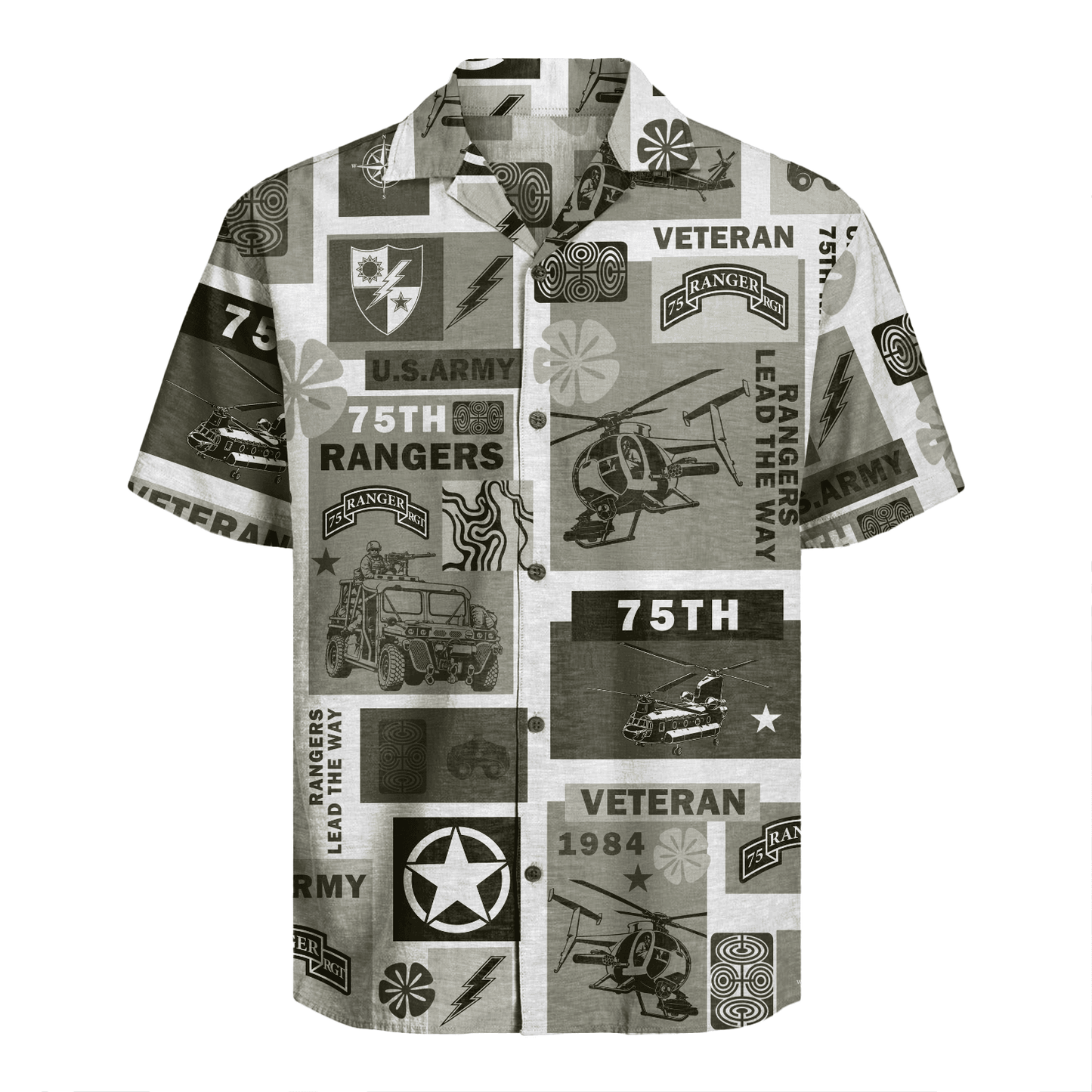 US Army - 75th Ranger Hawaiian Shirt