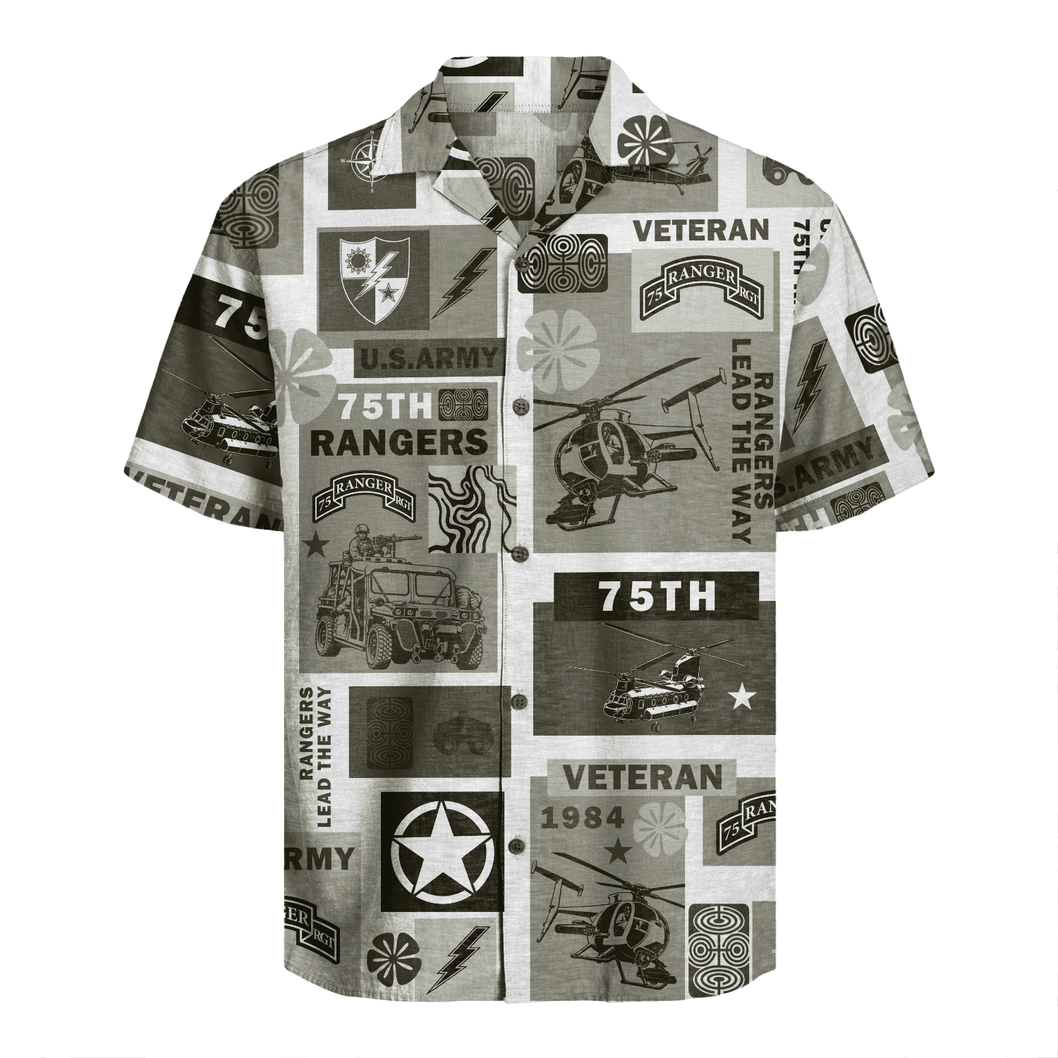 US Army - 75th Ranger Hawaiian Shirt