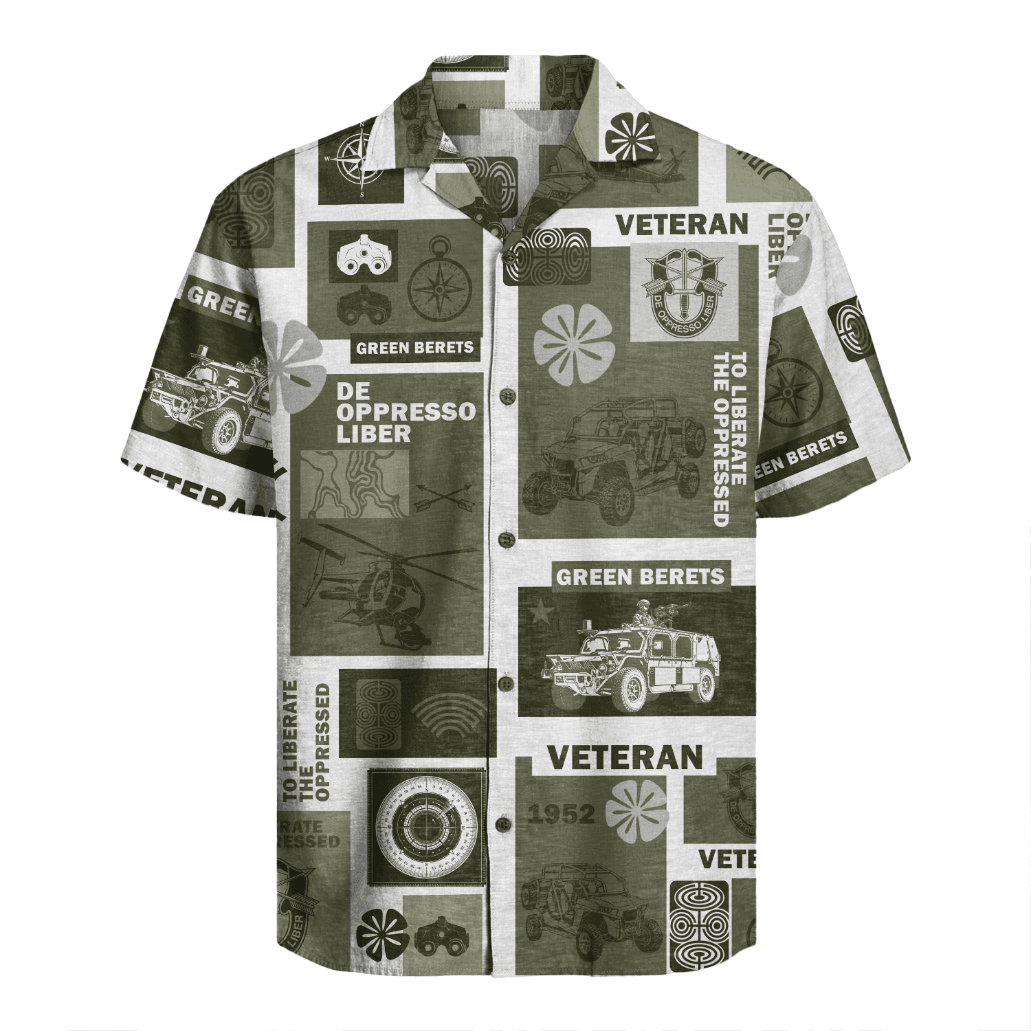 US Army - Green Berets Hawaiian Shirt