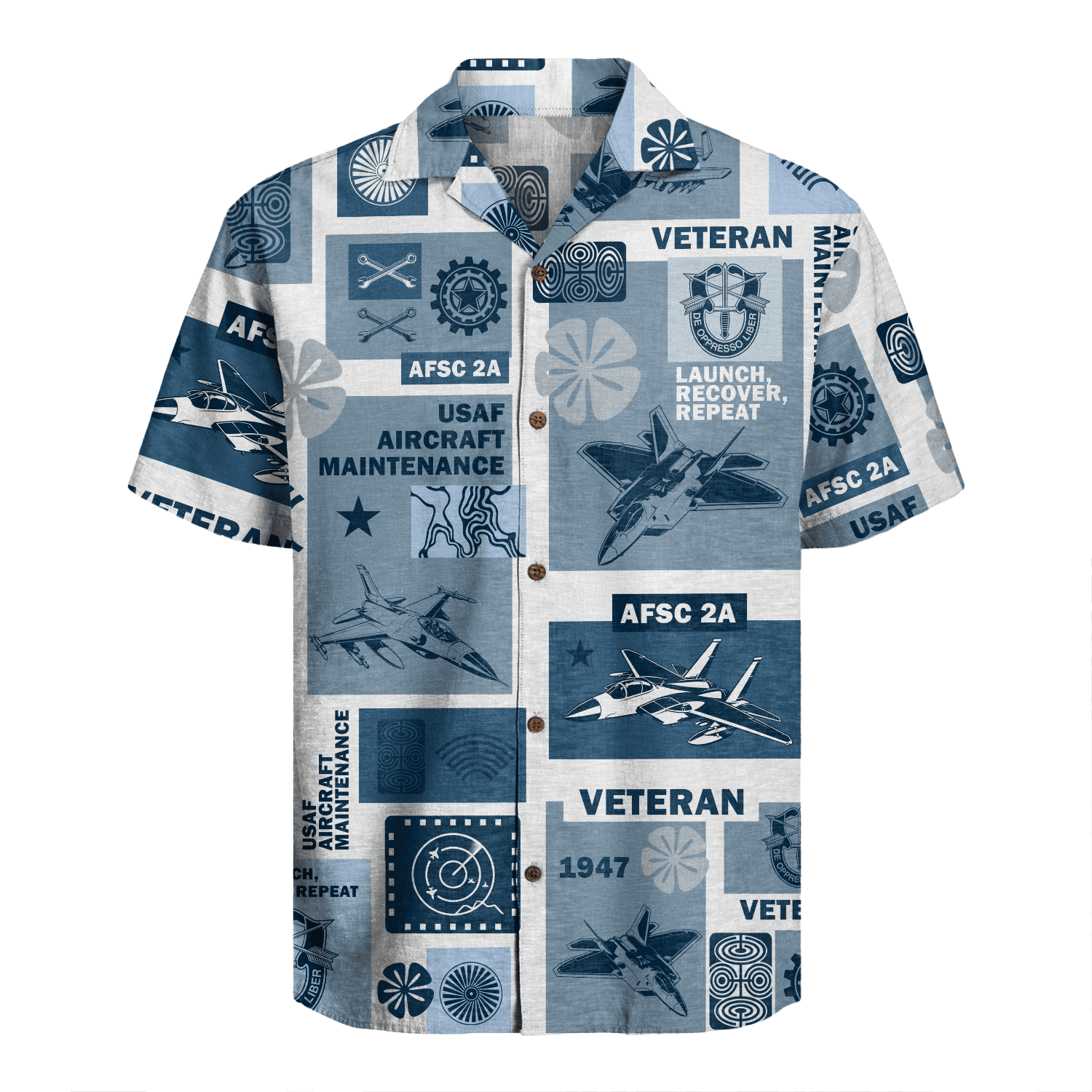 US Air Force - Aircraft Maintenance (2A) - Hawaiian Shirt