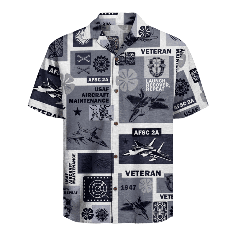 US Air Force - Aircraft Maintenance (2A) - Hawaiian Shirt