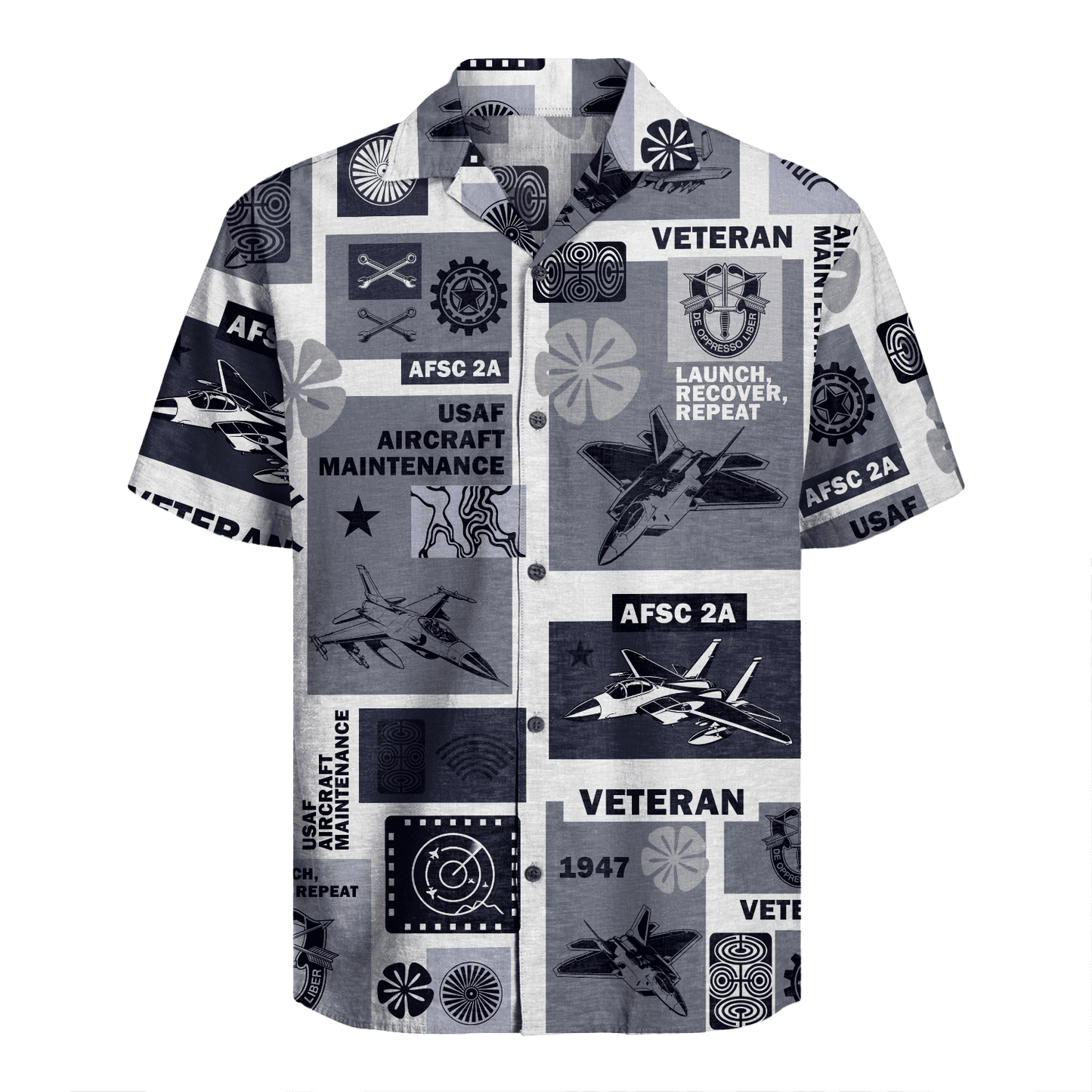 US Air Force - Aircraft Maintenance (2A) - Hawaiian Shirt