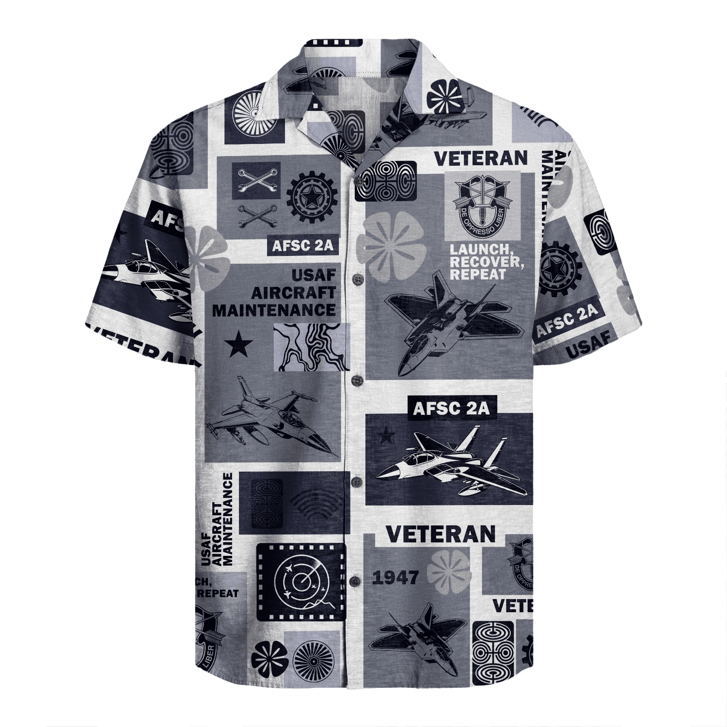 US Air Force - Aircraft Maintenance (2A) - Hawaiian Shirt