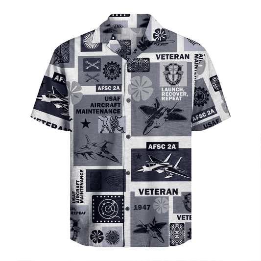 US Air Force - Aircraft Maintenance (2A) - Hawaiian Shirt