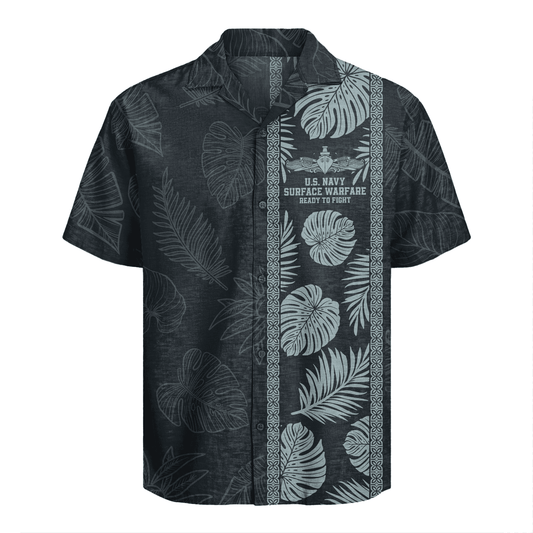 US Navy Surface Warfare Hawaiian Shirt
