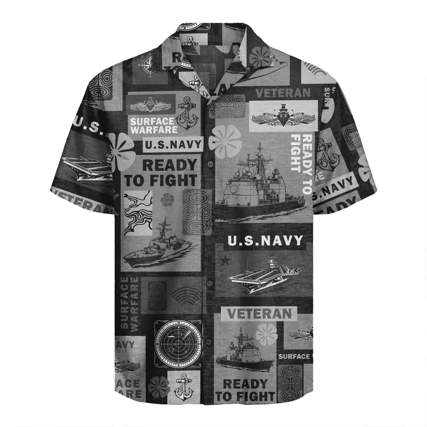 US Navy Surface Warfare Hawaiian Shirt