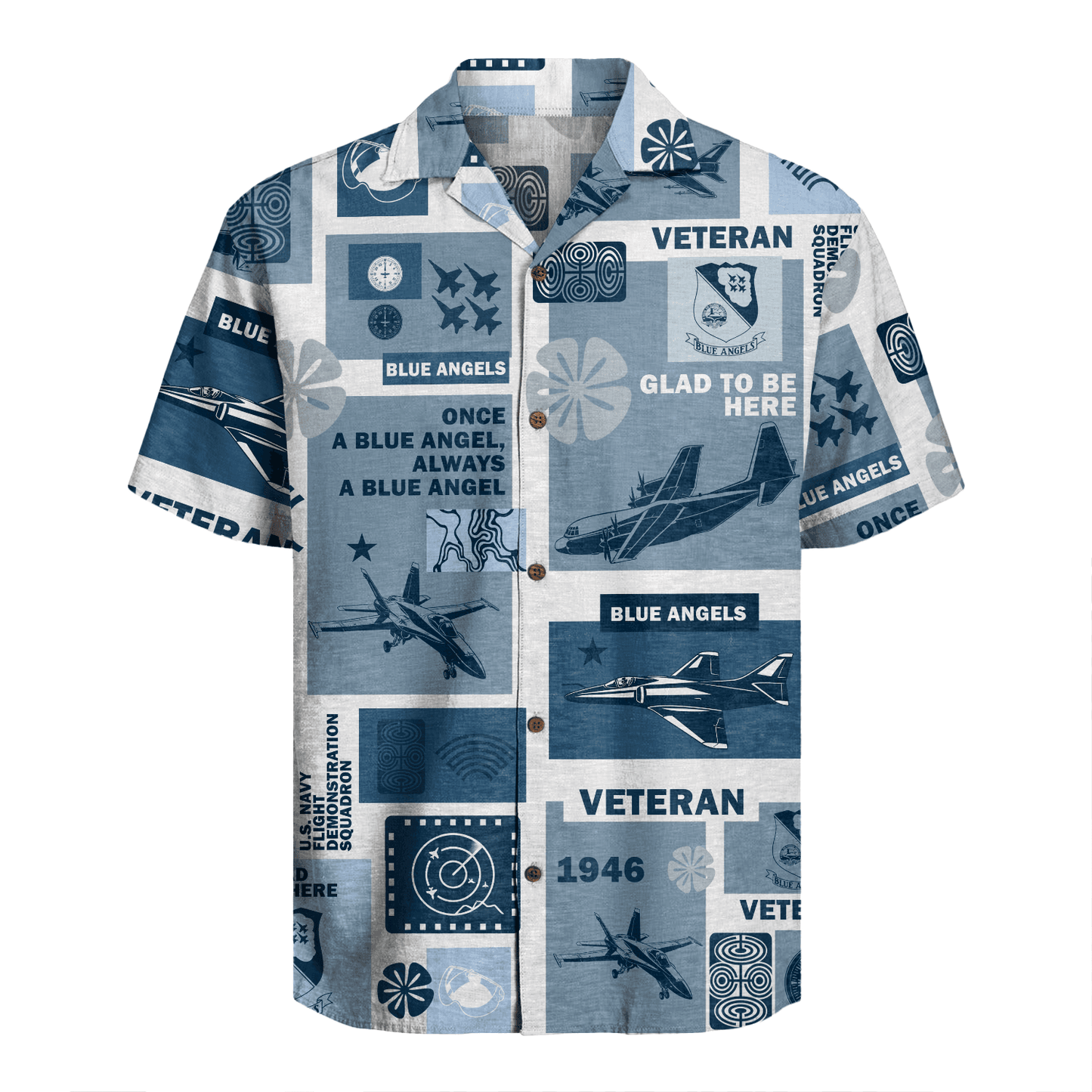 US Navy Blue Angels Hawaiian Shirt
