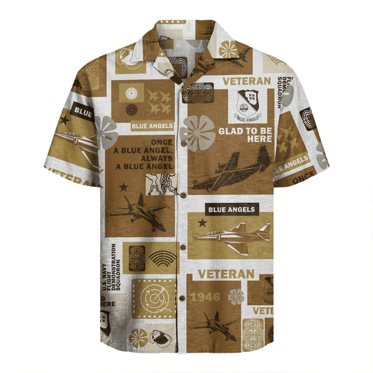 US Navy Blue Angels Hawaiian Shirt