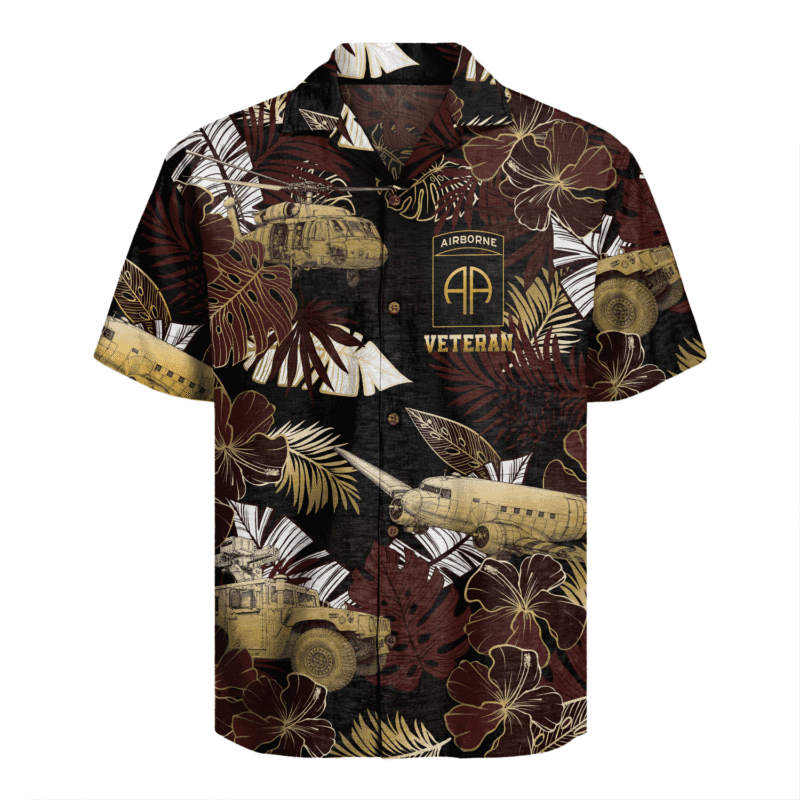 US Army - 82nd AirBorne Division Hawaiian Shirt