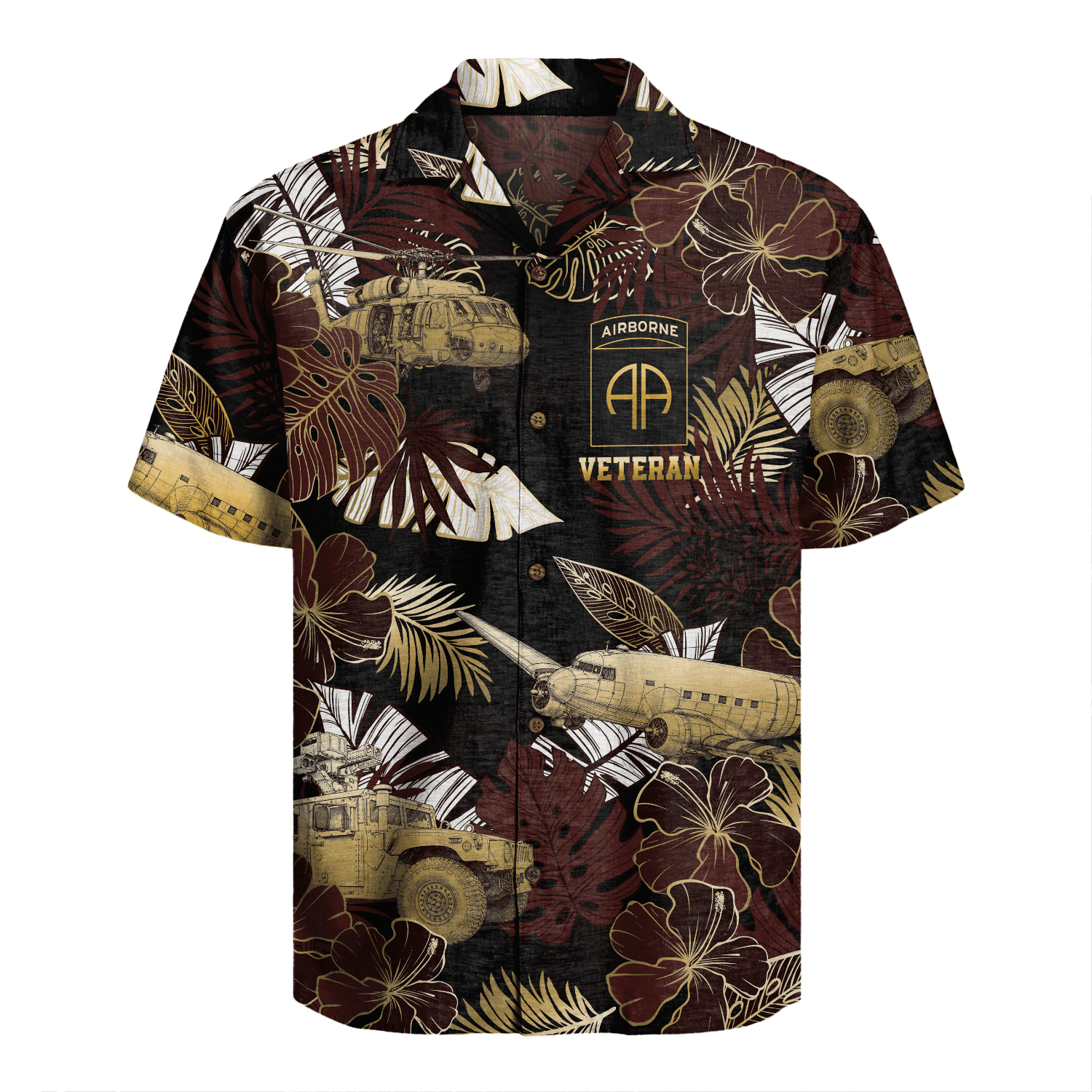 US Army - 82nd AirBorne Division Hawaiian Shirt
