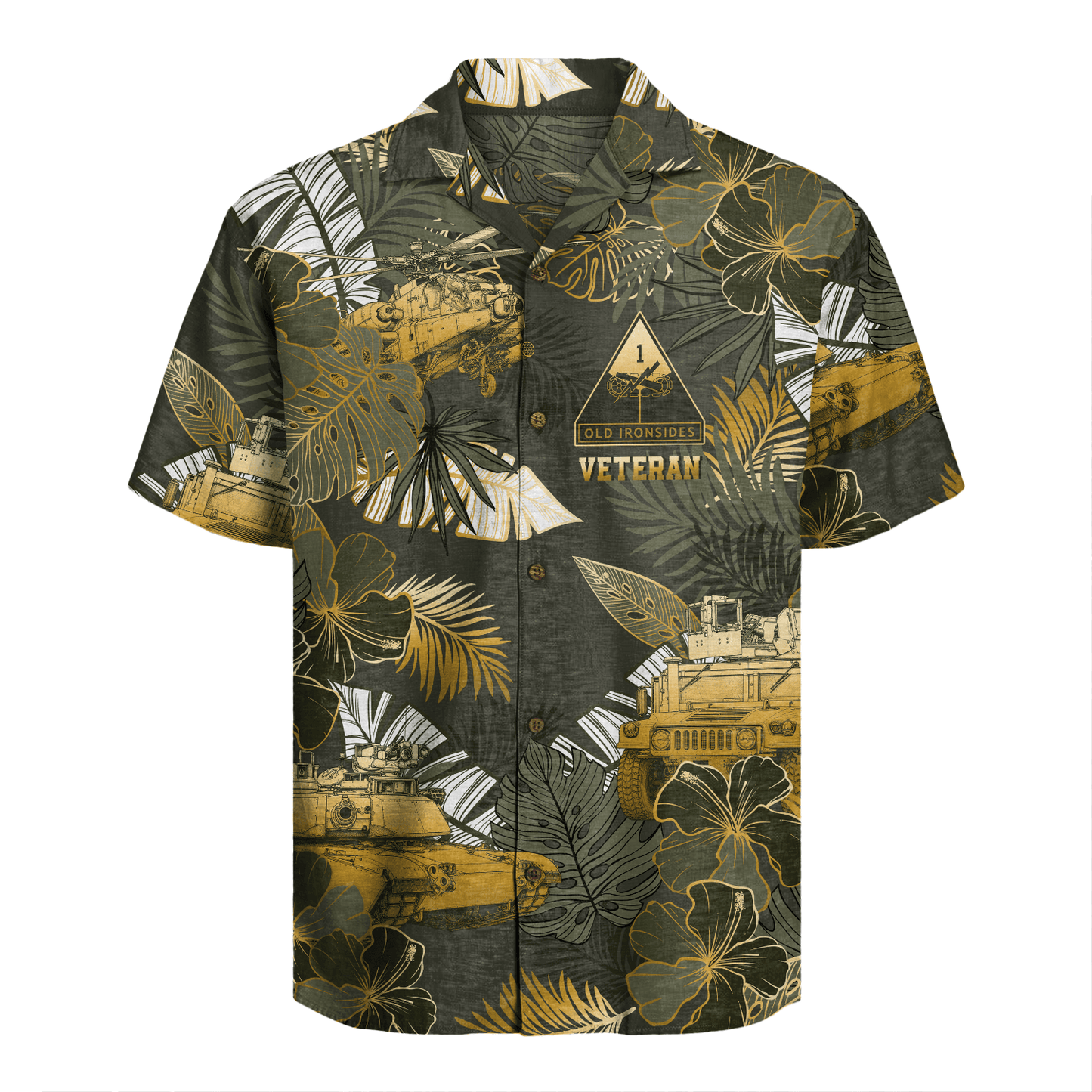 US Army - 1st Armored Division Hawaiian Shirt