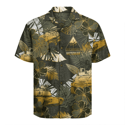 US Army - 1st Armored Division Hawaiian Shirt
