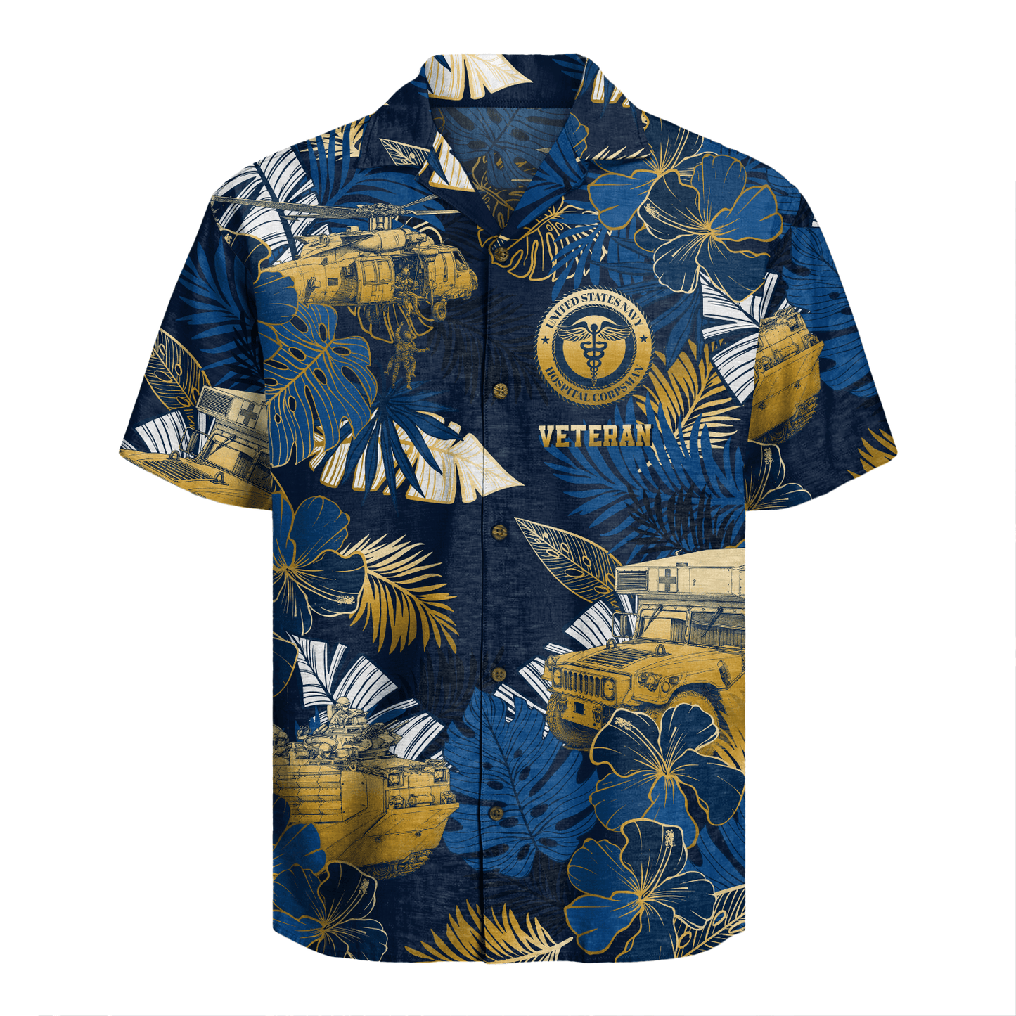 US Navy Corpsman Hawaiian Shirt