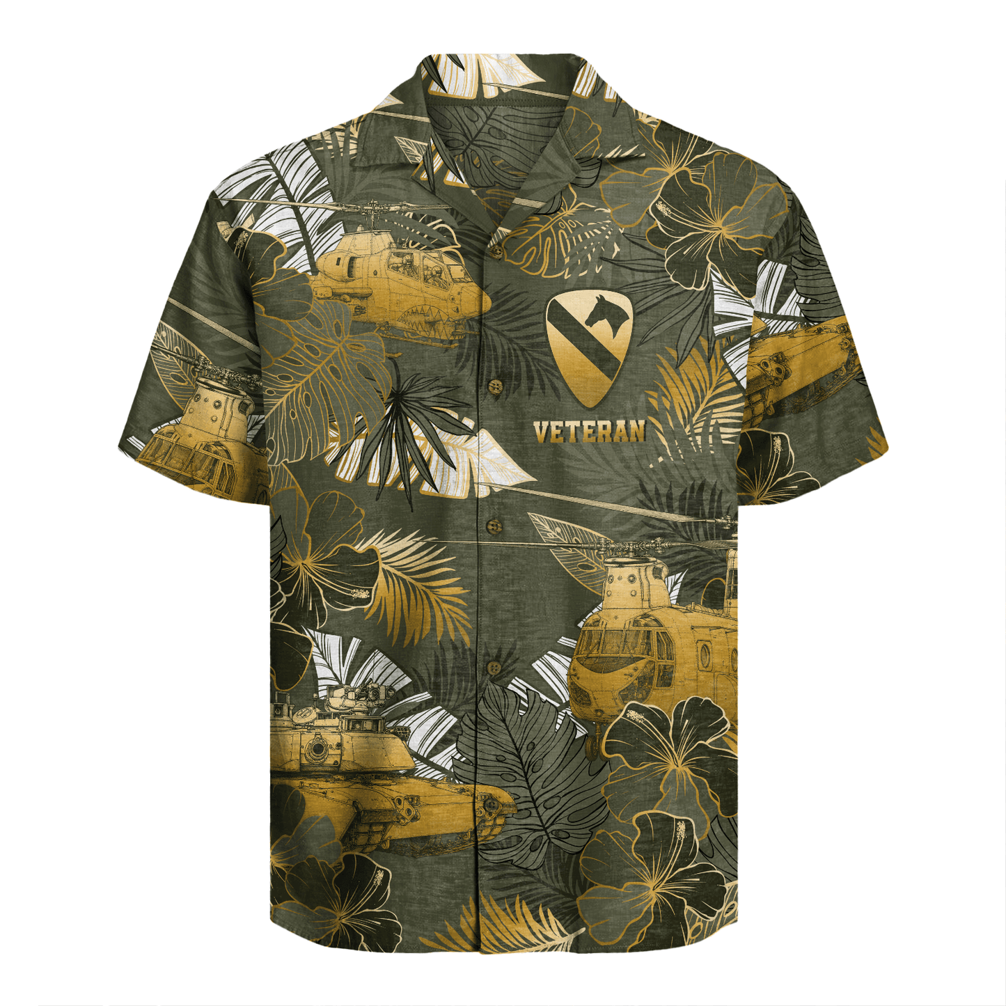 US Army 1st Cavalry Division Regiment Hawaiian Shirt