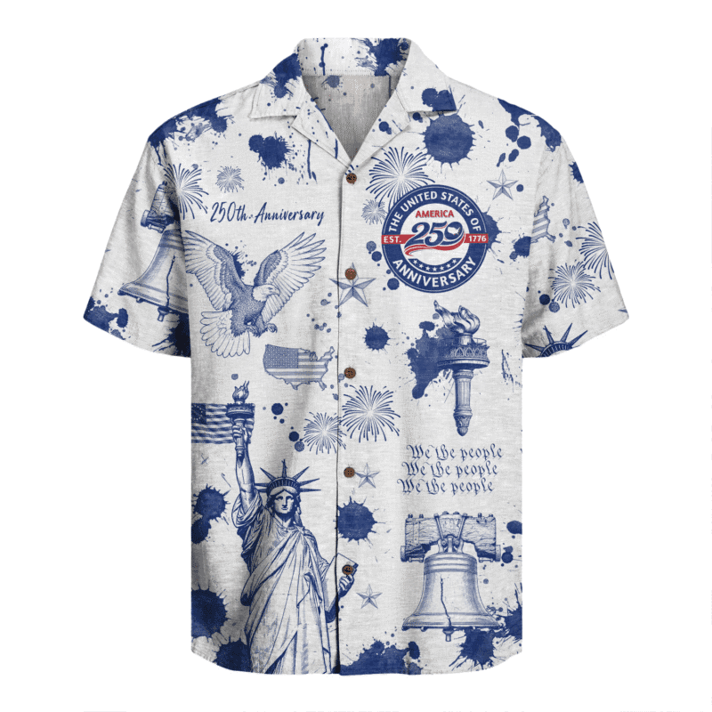 America 250 Years Of Freedom Hawaiian Shirt