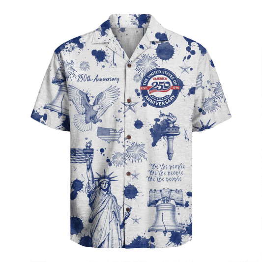 America 250 Years Of Freedom Hawaiian Shirt