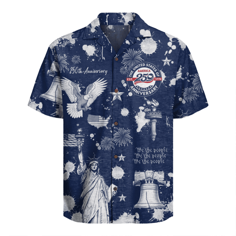 America 250 Years Of Freedom Hawaiian Shirt