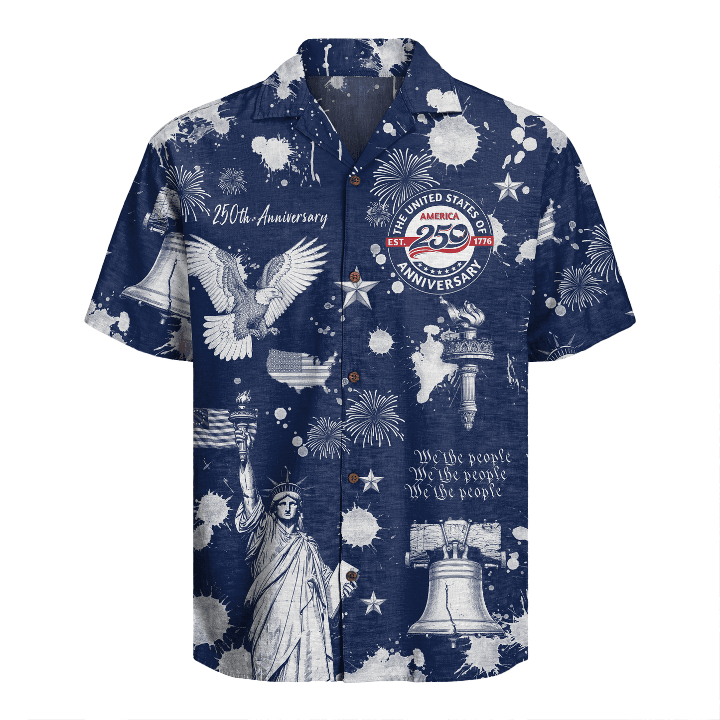 America 250 Years Of Freedom Hawaiian Shirt