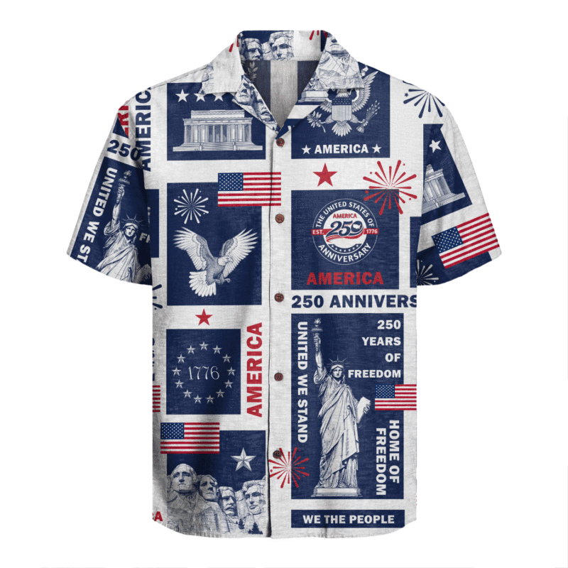America 250 Years Of Freedom Hawaiian Shirt