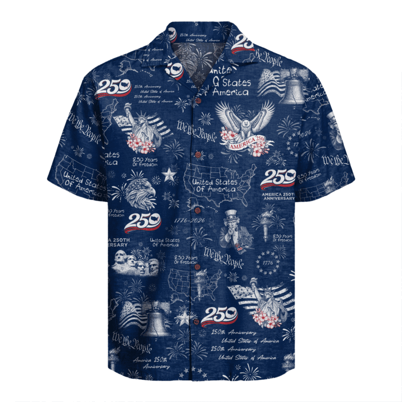 America 250 Years Of Freedom Hawaiian Shirt