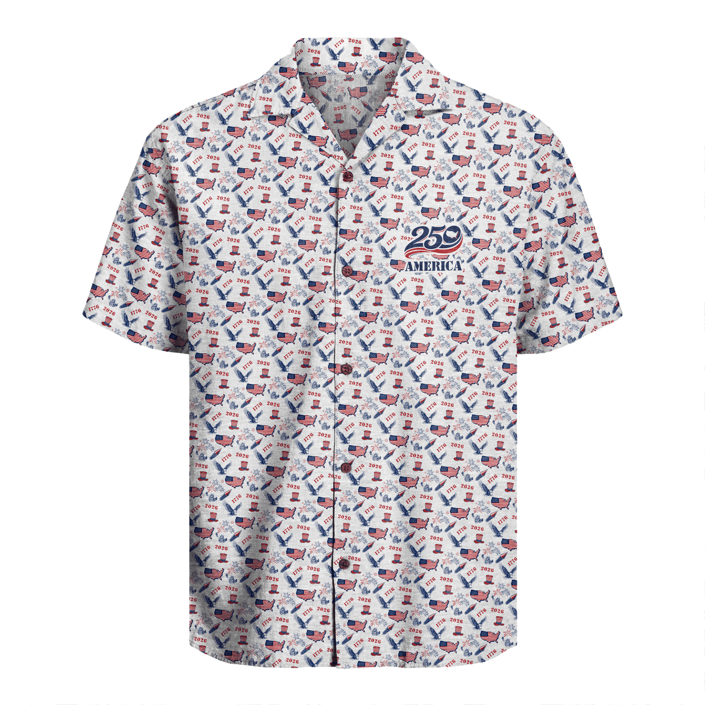 America 250 Years Of Freedom Hawaiian Shirt