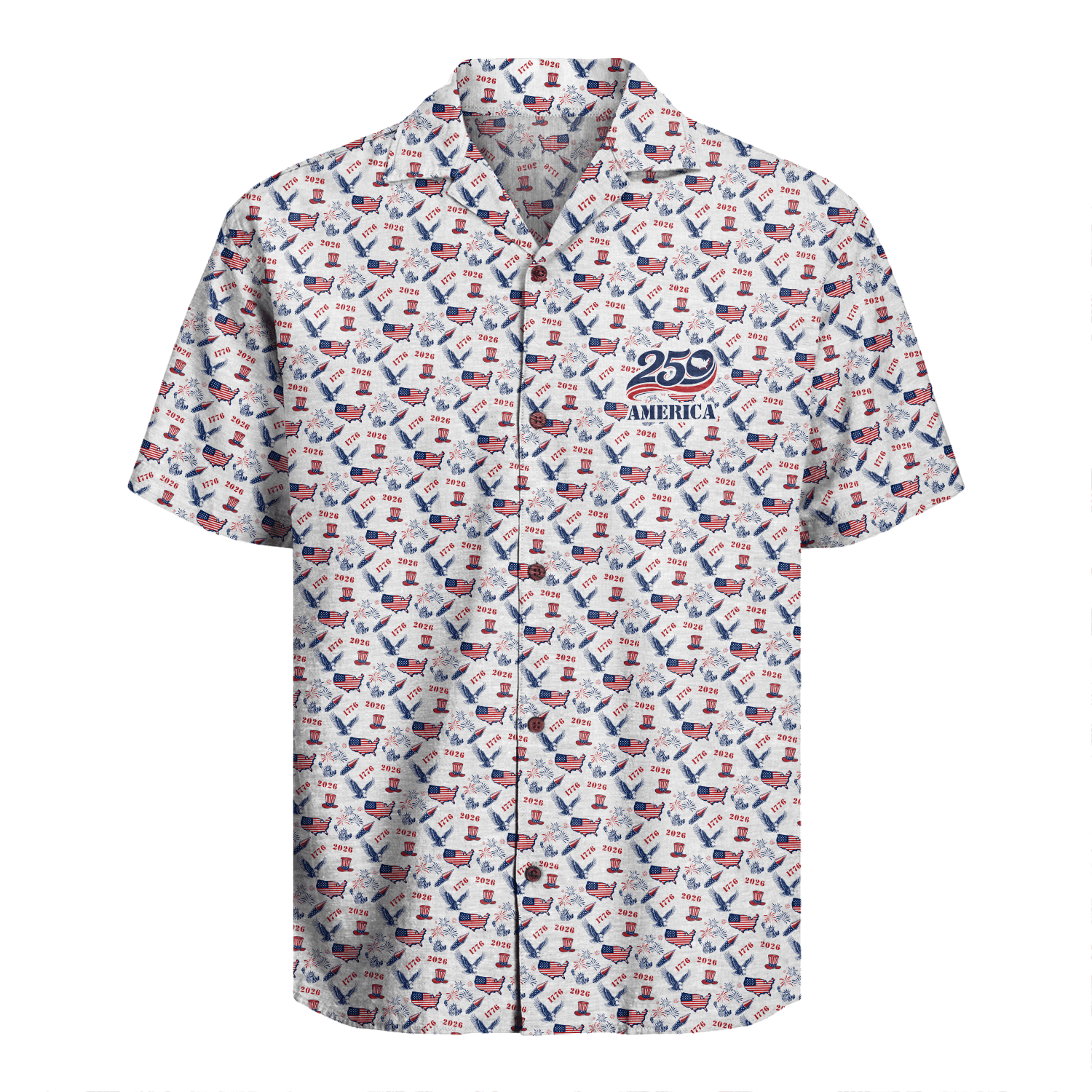 America 250 Years Of Freedom Hawaiian Shirt