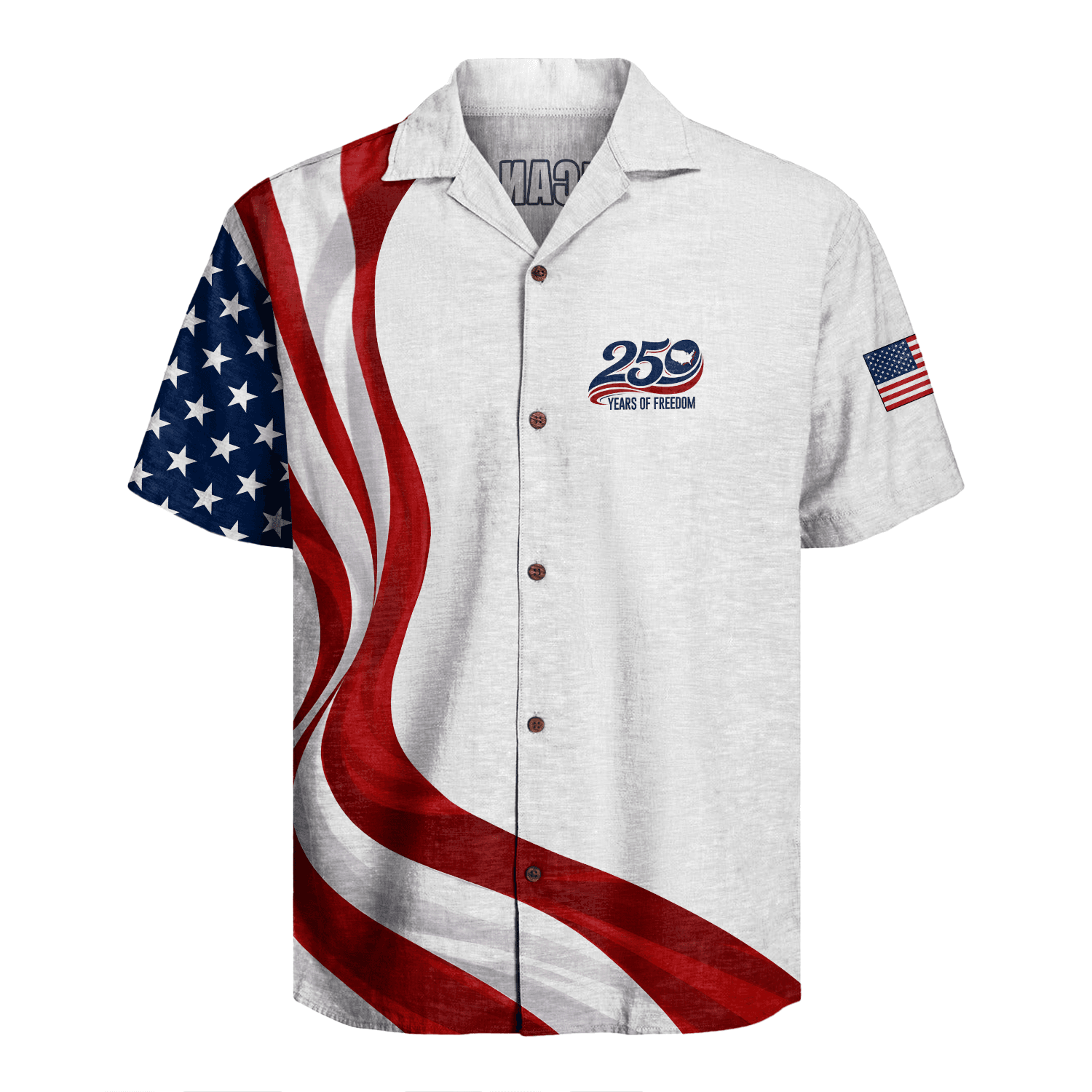 America 250 Years Of Freedom Hawaiian Shirt