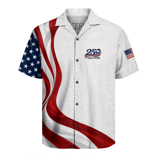 America 250 Years Of Freedom Hawaiian Shirt
