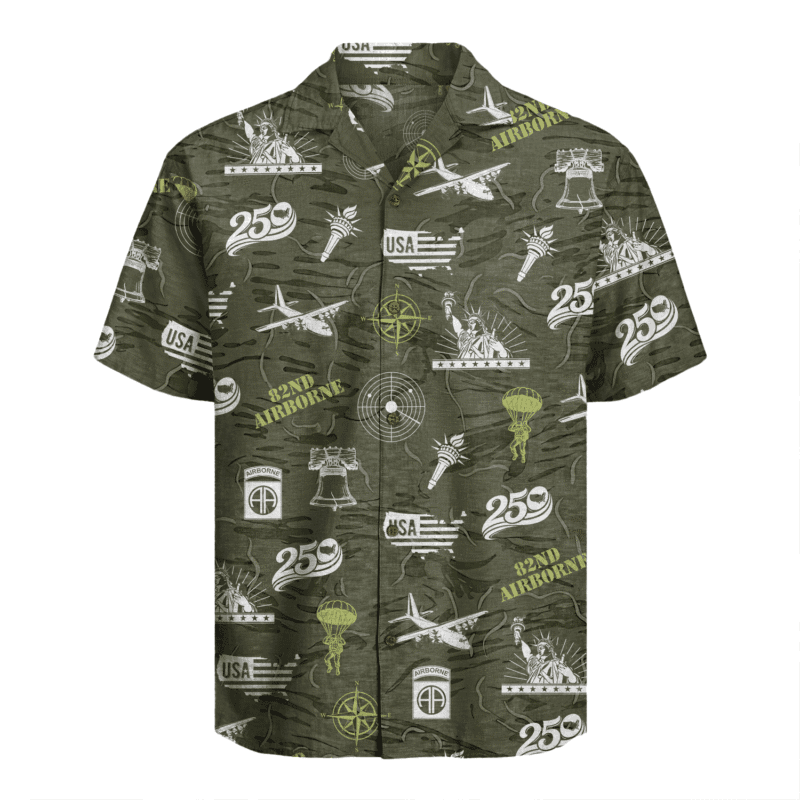 US Army 82nd Airborne - America 250th Hawaiian Shirt