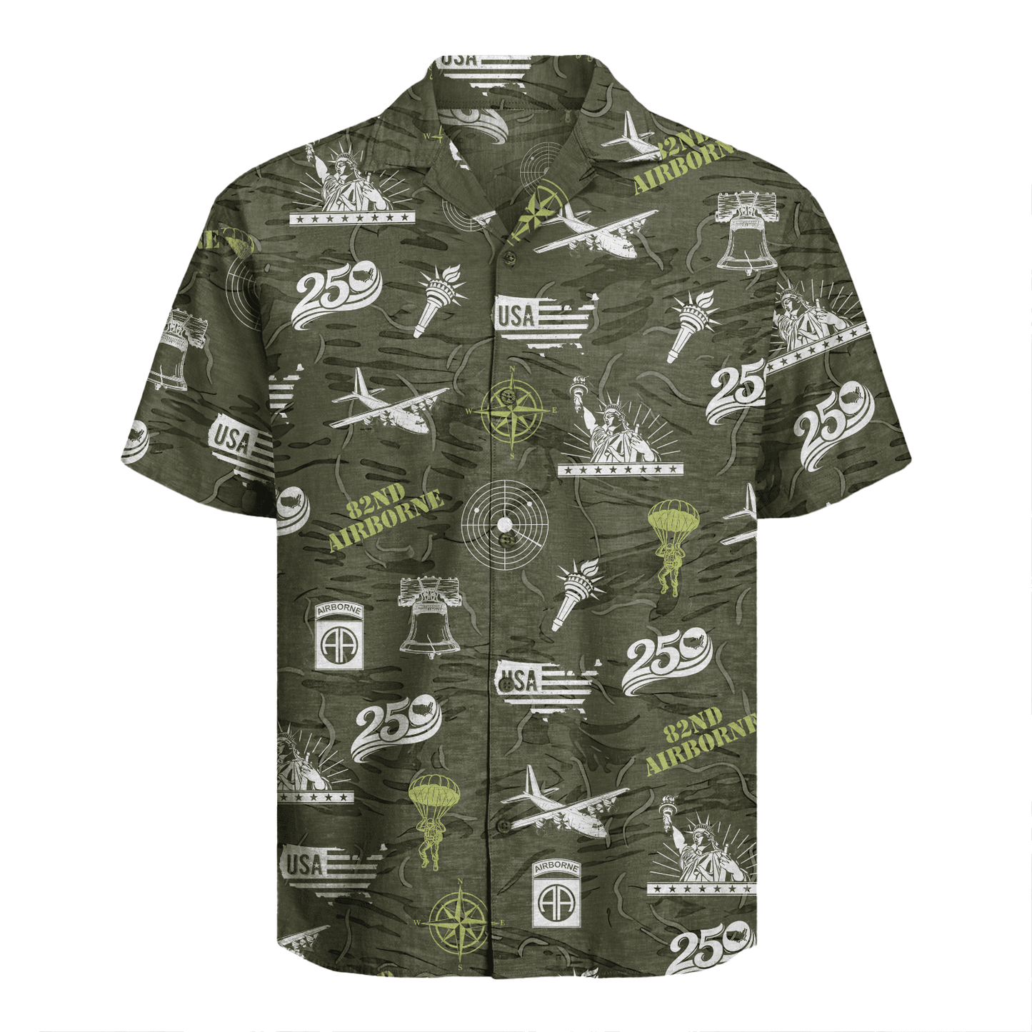 US Army 82nd Airborne - America 250th Hawaiian Shirt
