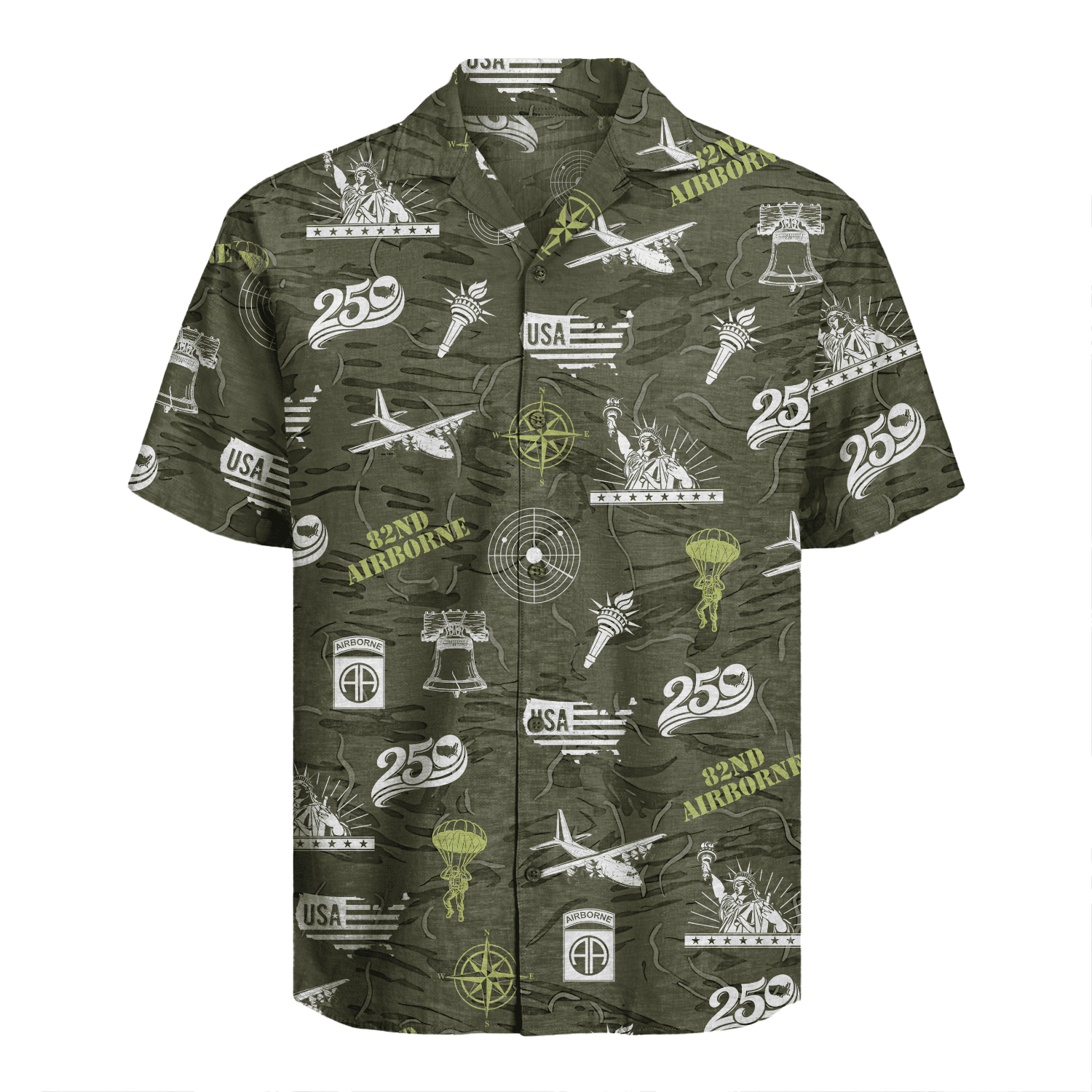 US Army 82nd Airborne - America 250th Hawaiian Shirt