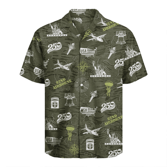 US Army 82nd Airborne - America 250th Hawaiian Shirt
