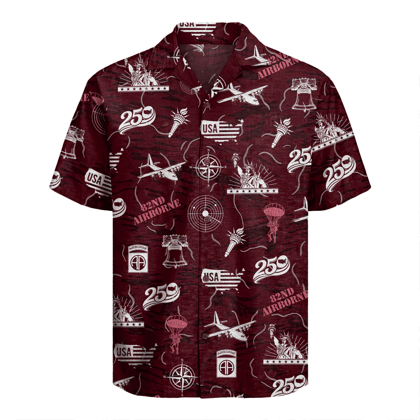 US Army 82nd Airborne - America 250th Hawaiian Shirt