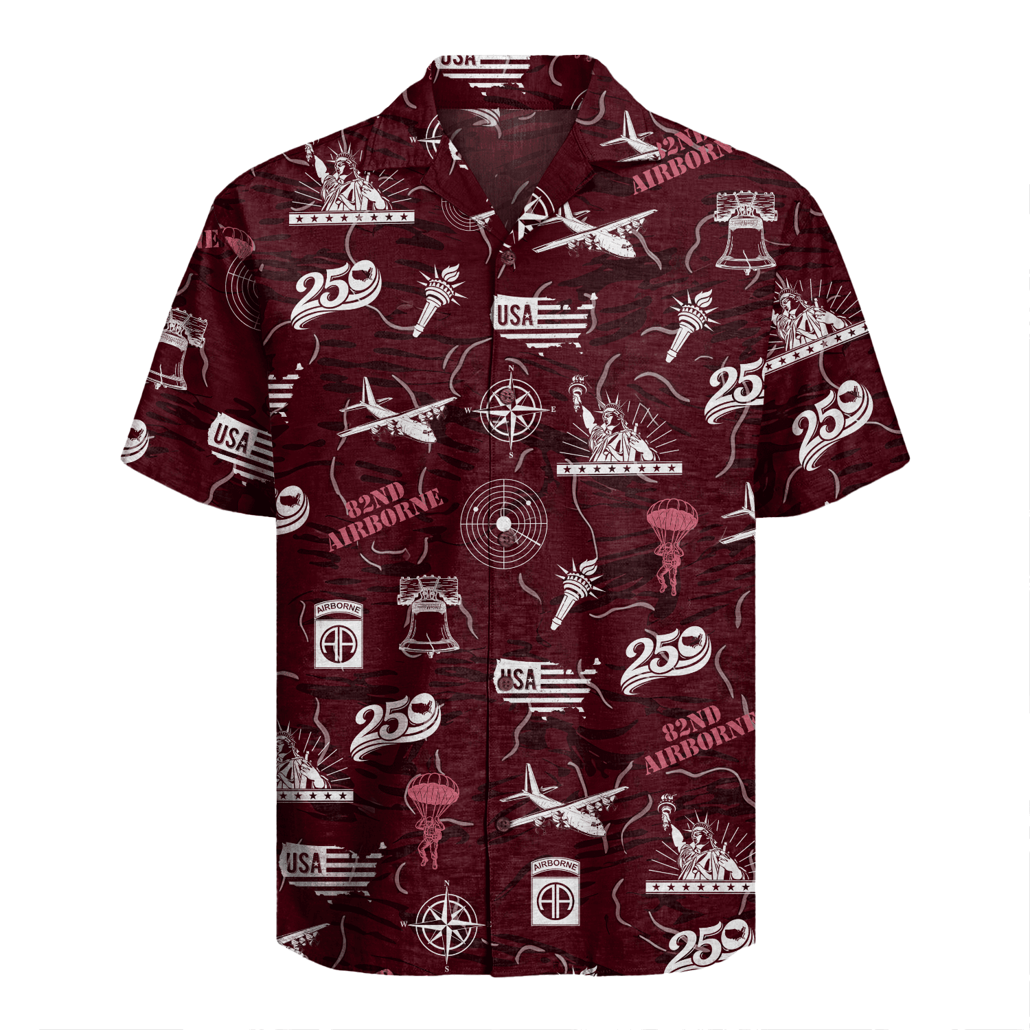 US Army 82nd Airborne - America 250th Hawaiian Shirt