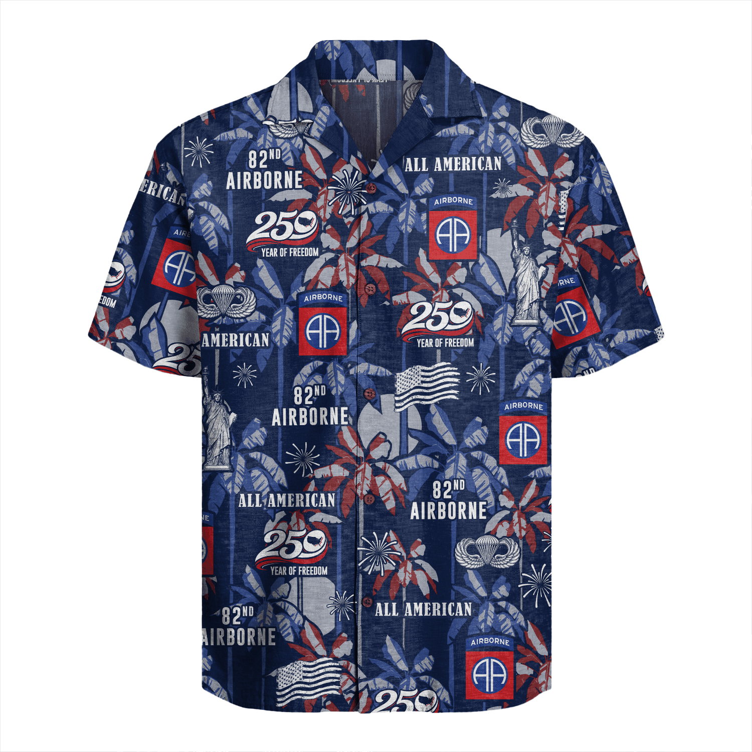 US Army 82nd Airborne - America 250th Hawaiian Shirt