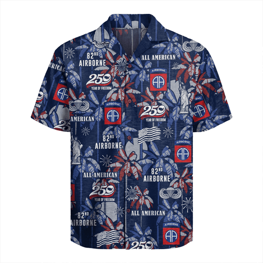 US Army 82nd Airborne - America 250th Hawaiian Shirt