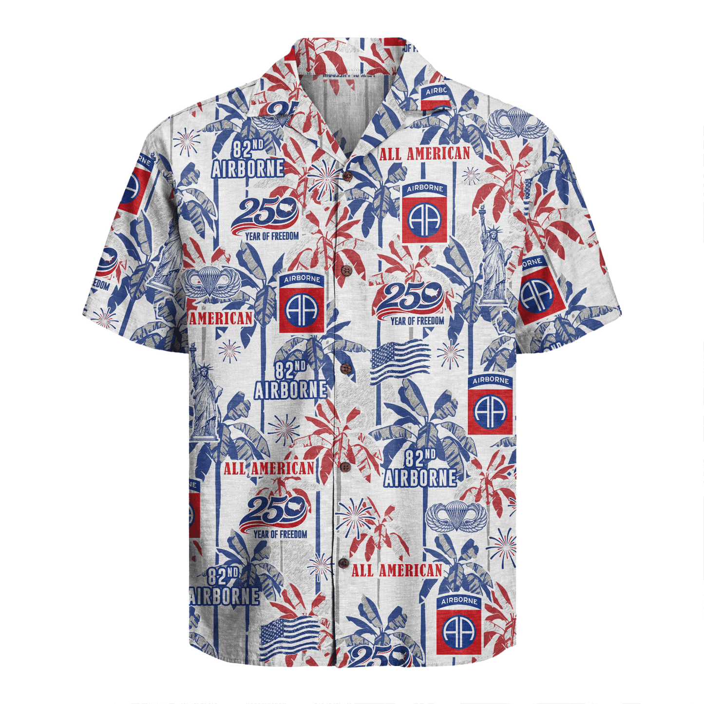 US Army 82nd Airborne - America 250th Hawaiian Shirt