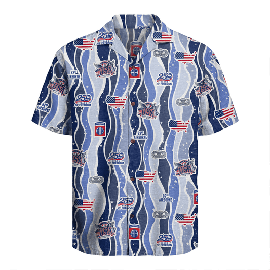 US Army 82nd Airborne - America 250th Hawaiian Shirt