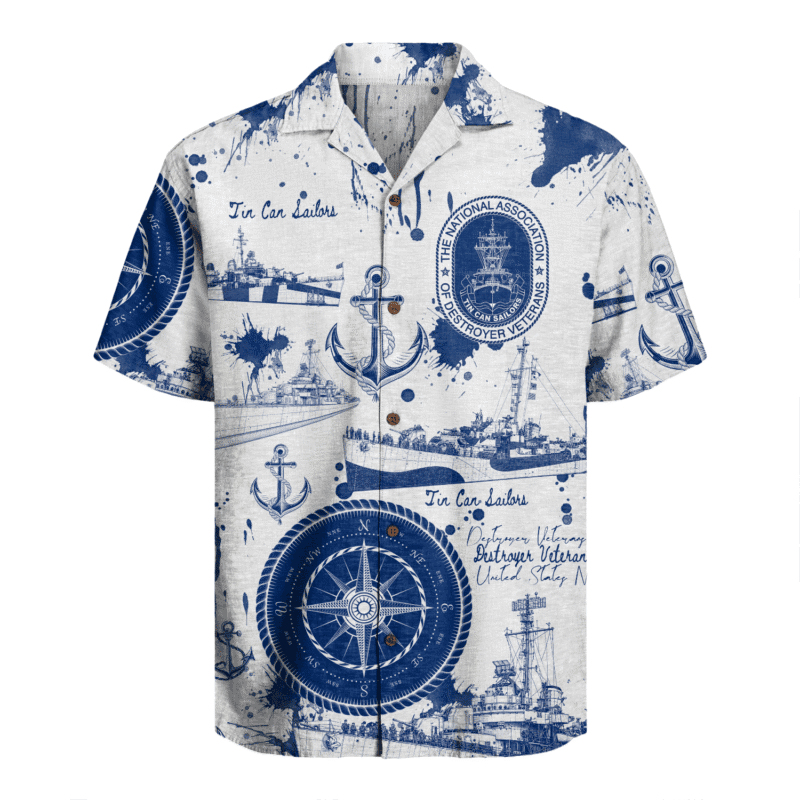 US Navy Tin Can Sailors Hawaiian Shirt
