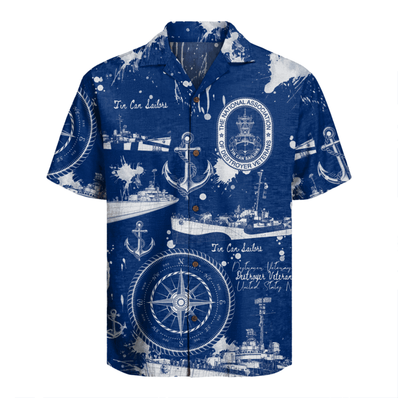 US Navy Tin Can Sailors Hawaiian Shirt