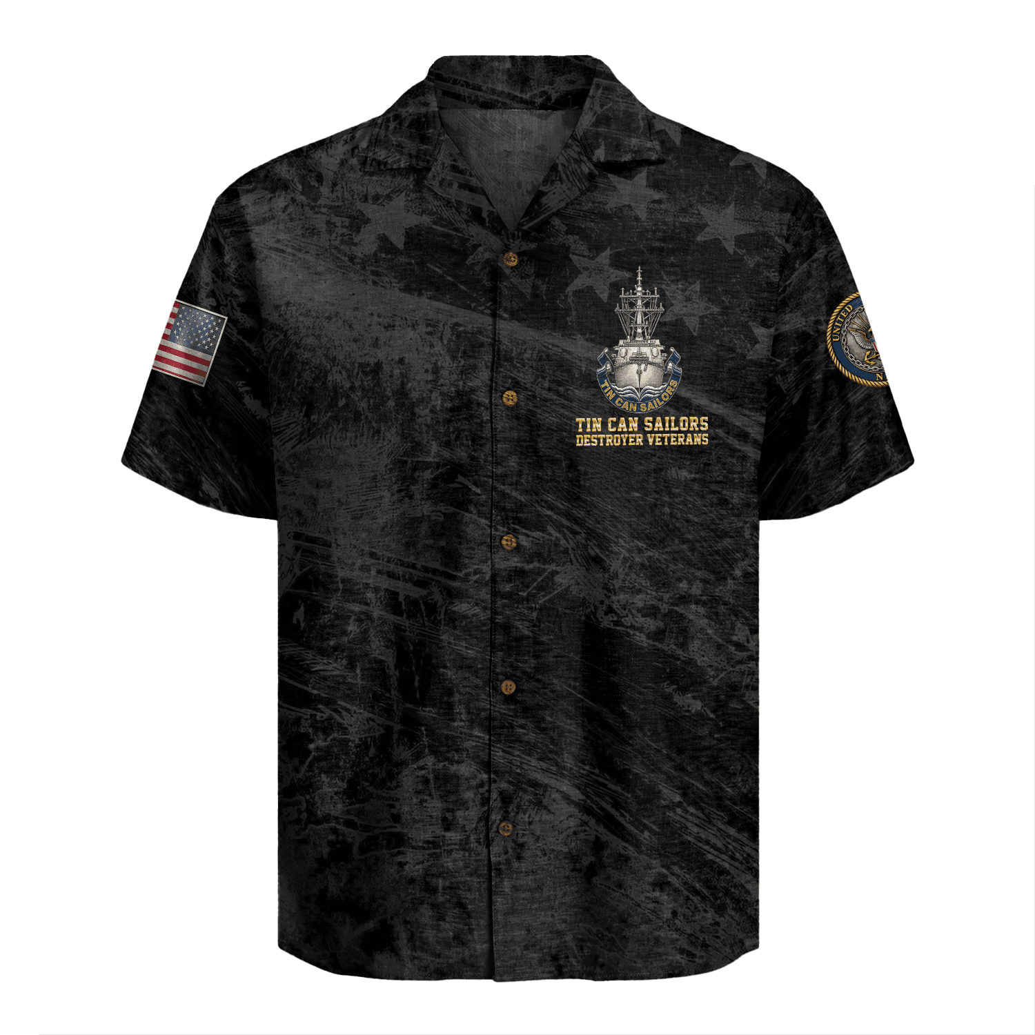 US Navy Tin Can Sailors Hawaiian Shirt