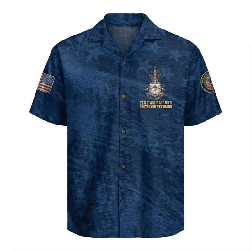 US Navy Tin Can Sailors Hawaiian Shirt