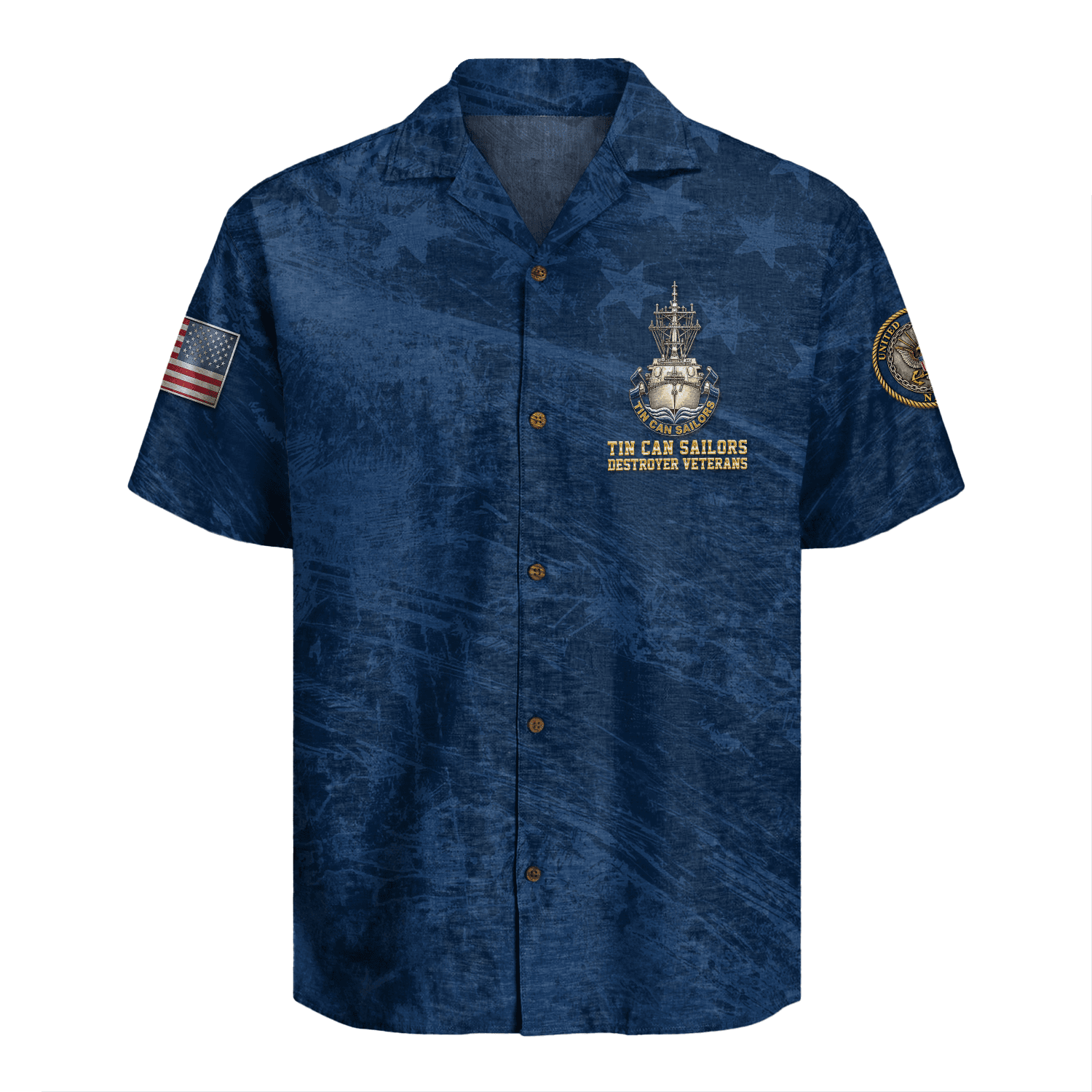US Navy Tin Can Sailors Hawaiian Shirt